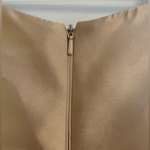 Elegant Gold Champagne Evening Gown Mother of The Bride Dress Size 6 - Picture 8 of 14